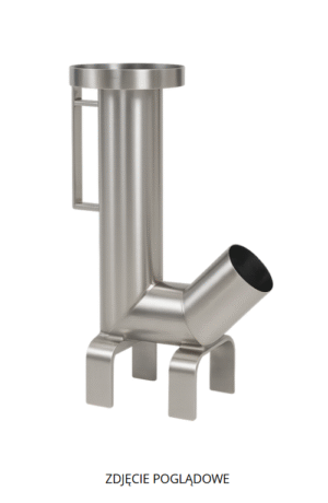 Piec rakietowy z rury nierdzewnej